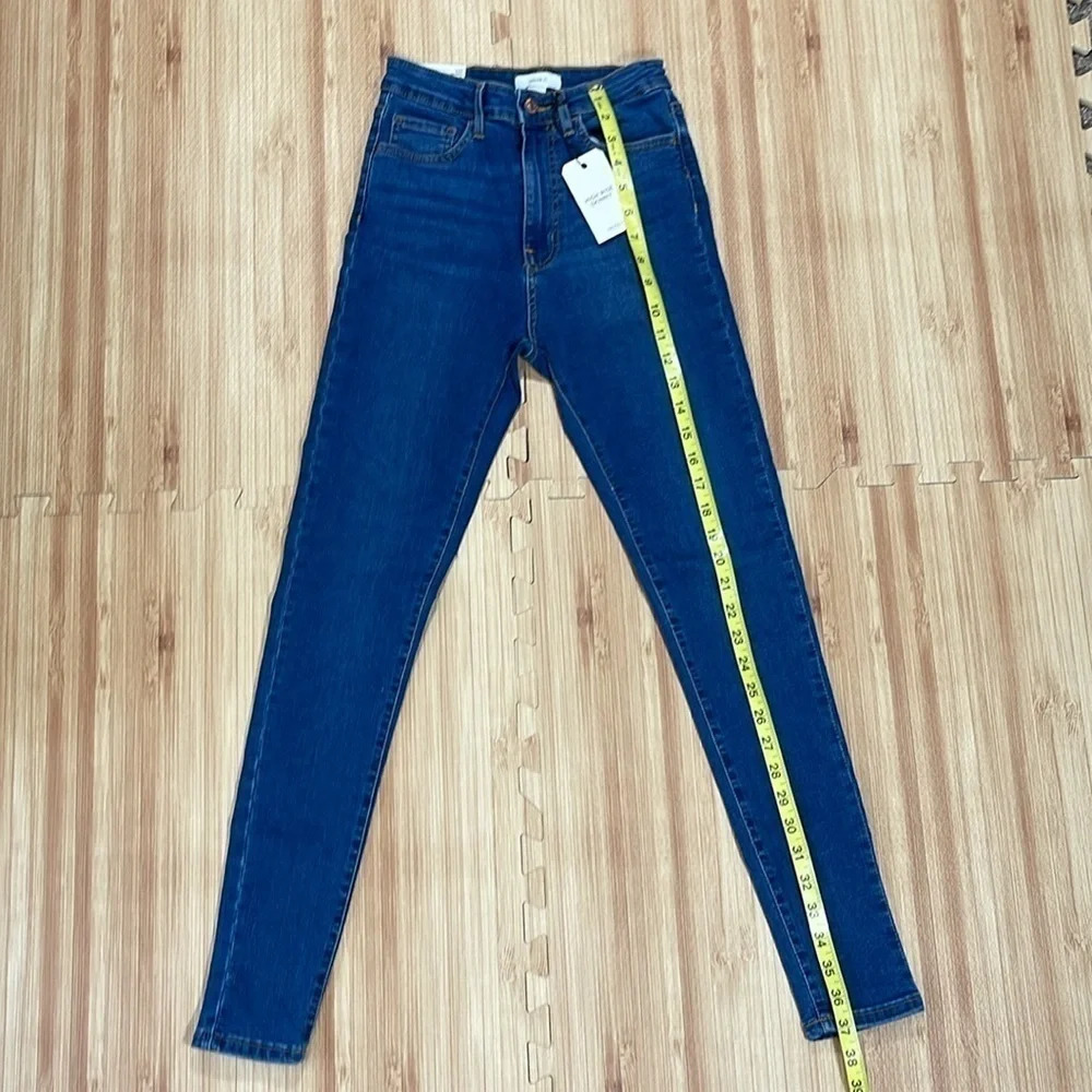 Forever 21 NWT High Rise Skinny Denim Jeans Women's Size 25 - Picture 4 of 7